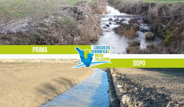 Lavori effettuati sul torrente Pesciola Lavori effettuati sul torrente Pesciola